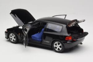 Honda Civic SiR II EG6 VTEC Must LCD 1:18 LCD18018-BL Metall - pilt 5/9
