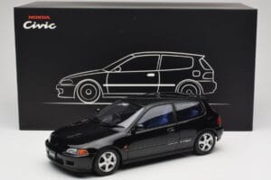 Honda Civic SiR II EG6 VTEC Must LCD 1:18 LCD18018-BL Metall - pilt 9/9