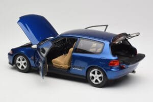 Honda Civic SiR II EG6 VTEC Sinine LCD 1:18 LCD18018-BU Metall - pilt 5/9