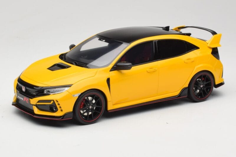 Honda Civic Type R FK8 Euro Spec Kollane Otto 1:18 OT1111 Vaik