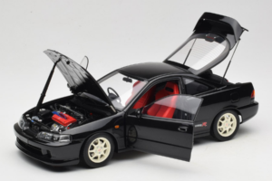 Honda Integra Type R DC2 Pre-Facelift Flamenco Black Pearl MotorHelix 1:18 M85203 Metall - pilt 2/8