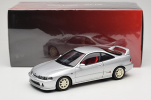 Honda Integra Type R DC2 Pre-Facelift Vogue Silver Metallic MotorHelix 1:18 M85202 Metall - pilt 8/8