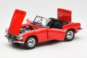 Honda S800 Roadster Punane AUTOart 1:18 73276 Metall - pilt 2/8