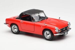 Honda S800 Roadster Punane AUTOart 1:18 73276 Metall - pilt 6/8