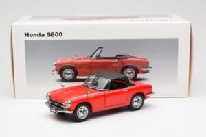 Honda S800 Roadster Punane AUTOart 1:18 73276 Metall - pilt 8/8