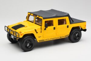 Hummer H1 Soft Top Kollane Maisto 1:18 56041 Metall