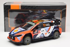 Hyundai i20 N Rally1 WRC Hybrid #11 T. Neuville / M. Wydaeghe Safari Rally Kenya 2024 IXO 1:18 18RMC208 Metall - pilt 6/6