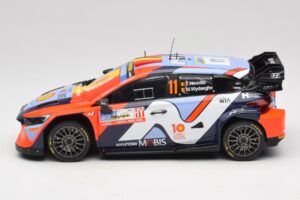 Hyundai i20 N Rally1 #11 T. Neuville / M. Wydaeghe Rally Japan WRC World Champion 2024 IXO 1:18 18RMC228 Metall - pilt 3/6