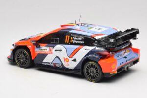 Hyundai i20 N Rally1 #11 T. Neuville / M. Wydaeghe Rally Japan WRC World Champion 2024 IXO 1:18 18RMC228 Metall - pilt 5/6