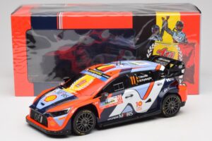 Hyundai i20 N Rally1 #11 T. Neuville / M. Wydaeghe Rally Japan WRC World Champion 2024 IXO 1:18 18RMC228 Metall - pilt 6/6