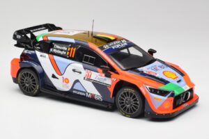 Hyundai i20 N Rally1 #11 T. Neuville / M. Wydaeghe Rally Croatia 2024 IXO 1:18 18RMC203 Metall - pilt 4/6