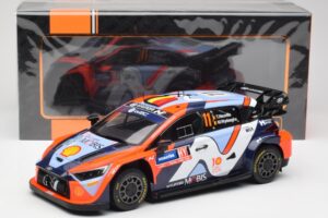 Hyundai i20 N Rally1 #11 T. Neuville / M. Wydaeghe Rally Sweden 2024 IXO 1:18 18RMC201 Metall - pilt 6/6