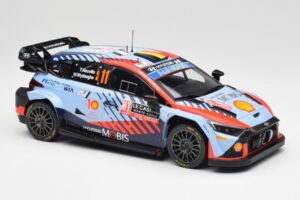 Hyundai i20 N Rally1 WRC #11 T. Neuville / M. Wydaeghe Rally Monte Carlo Winner 2024 IXO 1:18 18RMC194 Metall - pilt 4/6