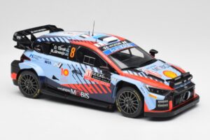 Hyundai i20 N Rally1 WRC #8 O. Tänak / M. Järveoja Rally Monte Carlo Night Version 2024 IXO 1:18 18RMC195 Metall - pilt 4/6