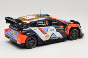 Hyundai i20 N WRC #16 A. Fourmaux / A. Coria Rally Monte Carlo Night Version 2025 IXO 1:18 18RMC230B Metall - pilt 2/6
