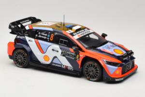 Hyundai i20 N WRC #16 A. Fourmaux / A. Coria Rally Monte Carlo Night Version 2025 IXO 1:18 18RMC230B Metall - pilt 4/6
