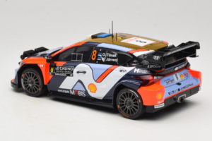 Hyundai i20 N WRC #16 A. Fourmaux / A. Coria Rally Monte Carlo Night Version 2025 IXO 1:18 18RMC230B Metall - pilt 5/6