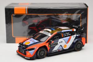 Hyundai i20 N WRC #16 A. Fourmaux / A. Coria Rally Monte Carlo Night Version 2025 IXO 1:18 18RMC230B Metall - pilt 6/6