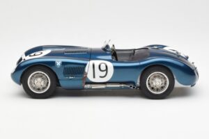 Jaguar C-Type #19 J. Stewart Ecurie Ecosse Goodwood Members Meeting 1954 CMC 1:18 M-192 Metall - pilt 3/6