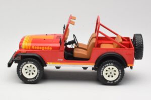 Jeep CJ-7 Renegade Punane MCG 1:18 MCG18110 Metall - pilt 3/6