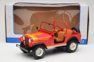 Jeep CJ-7 Renegade Punane MCG 1:18 MCG18110 Metall - pilt 6/6