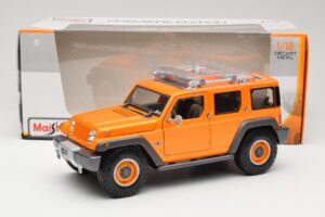 Jeep Rescue Concept Oranž Maisto 1:18 36699 Metall - pilt 8/8
