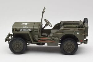 Jeep Willys Sõjaväe Roheline Gate 1:18 1061 Metall - pilt 4/8
