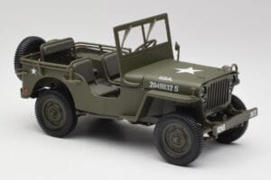 Jeep Willys Sõjaväe Roheline Gate 1:18 1061 Metall - pilt 6/8