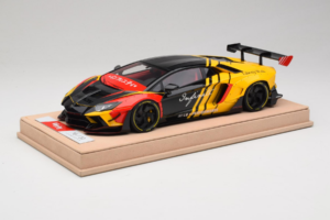 Lamborghini Aventador Liberty Walk Infinite Must Kollane Timothy & Pierre 1:18 REMC035 Metall - pilt 2/7