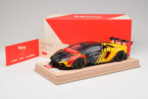 Lamborghini Aventador Liberty Walk Infinite Must Kollane Timothy & Pierre 1:18 REMC035 Metall - pilt 7/7