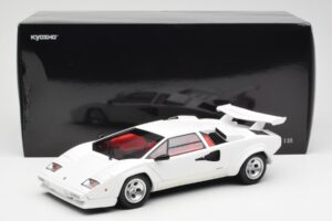 Lamborghini Countach LP500S Valge Kyosho 1:18 08320E Metall - pilt 8/8