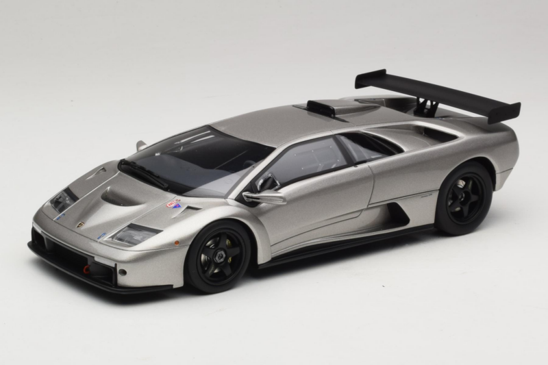 Lamborghini Diablo GT-R Hõbedane Kyosho 1:18 KSR18509S Vaik