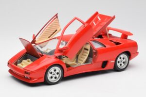 Lamborghini Diablo Punane Bburago 1:18 3028-M1 Metall - pilt 2/8