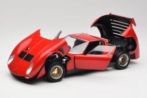 Lamborghini Miura SVR Punane & Must Kyosho 1:18 08319R Metall - pilt 2/8