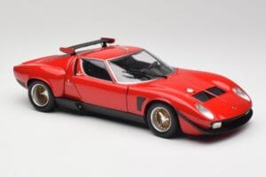 Lamborghini Miura SVR Punane & Must Kyosho 1:18 08319R Metall - pilt 6/8