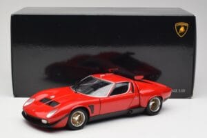 Lamborghini Miura SVR Punane & Must Kyosho 1:18 08319R Metall - pilt 8/8