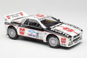 Lancia 037 #1 G. Cunico / E. Bartolich Targa Florio Winner 1983 Kyosho 1:18 08302H Metall - pilt 6/8
