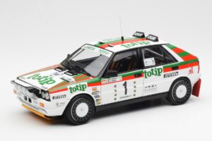 Lancia Delta HF 4WD #1 D. Cerrato Totip Rally Targa Florio 1987 Kyosho 1:18 08960C Metall