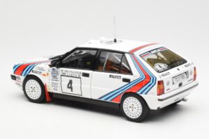 Lancia Delta HF 4WD #4 M. Alen / I. Kivimaki Martini Rally 1000 Lakes 1987 Kyosho 1:18 08960B Metall - pilt 7/8