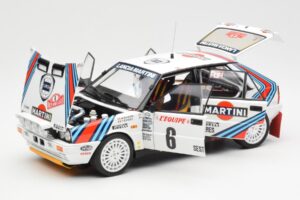 Lancia Delta HF 4WD #6 M. Biasion / T. Siviero Martini Rally Monte Carlo 1987 Kyosho 1:18 08960A Metall - pilt 2/8