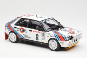 Lancia Delta HF 4WD #6 M. Biasion / T. Siviero Martini Rally Monte Carlo 1987 Kyosho 1:18 08960A Metall - pilt 6/8