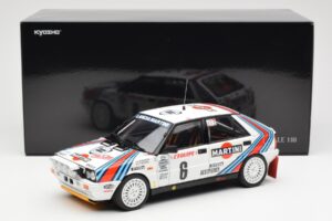 Lancia Delta HF 4WD #6 M. Biasion / T. Siviero Martini Rally Monte Carlo 1987 Kyosho 1:18 08960A Metall - pilt 8/8