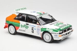Lancia Delta HF Integrale Evo II Totip #5 A. Aghini / S. Farnocchia Rally Monte Carlo 1993 Kyosho 1:18 08348F Metall - pilt 6/8
