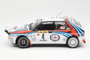 Lancia Delta HF Integrale Evo Martini #4 D. Auriol / B. Occelli Winner Rally Monte Carlo 1992 Kyosho 1:18 08348A Metall - pilt 4/8