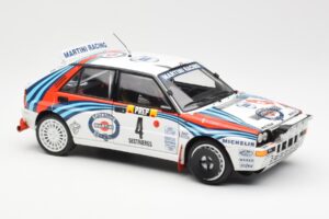 Lancia Delta HF Integrale Evo Martini #4 D. Auriol / B. Occelli Winner Rally Monte Carlo 1992 Kyosho 1:18 08348A Metall - pilt 6/8