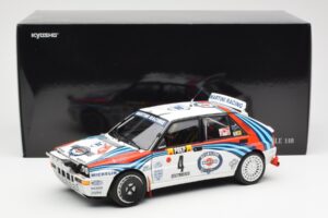 Lancia Delta HF Integrale Evo Martini #4 D. Auriol / B. Occelli Winner Rally Monte Carlo 1992 Kyosho 1:18 08348A Metall - pilt 8/8