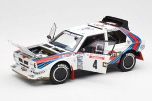 Lancia Delta S4 Martini #4 H. Toivonen / S. Cresto Rally Tour de Corse 1986 AUTOart 1:18 88620 Metall - pilt 2/8
