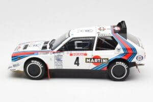 Lancia Delta S4 Martini #4 H. Toivonen / S. Cresto Rally Tour de Corse 1986 AUTOart 1:18 88620 Metall - pilt 4/8