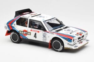 Lancia Delta S4 Martini #4 H. Toivonen / S. Cresto Rally Tour de Corse 1986 AUTOart 1:18 88620 Metall - pilt 6/8