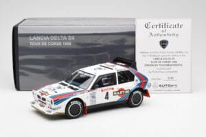 Lancia Delta S4 Martini #4 H. Toivonen / S. Cresto Rally Tour de Corse 1986 AUTOart 1:18 88620 Metall - pilt 8/8